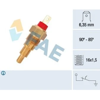 Image of FAE 37620 Temperature Switch, radiator fan