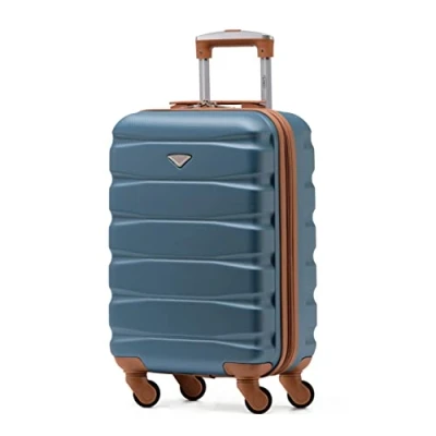 Image of Flight Knight Lightweight 4 Wheel ABS Hard Case Suitcases Cabin Carry On Hand Luggage Approved for Over 100 Airlines Including easyJet, British Airways, RyanAir, Virgin Atlantic, Emirates &amp; Many More