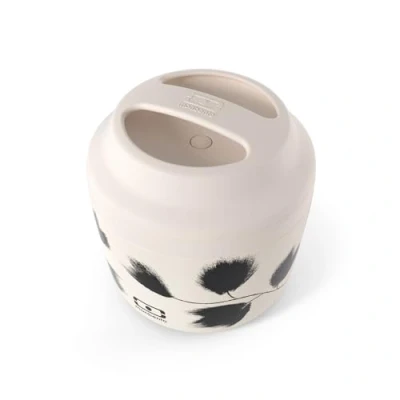 Image of monbento MB Element Graphic Plume Insulated Container Beige Leakproof and Lunch Box Keeps Food hot/Cold BPA Free Grade Safe Feather