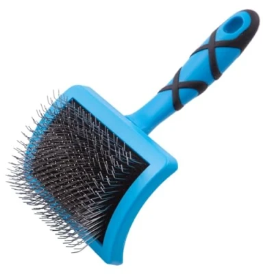 Image of GROOM PROFESSIONAL Amplifier Firm Slicker Dog Brush Grooming Perfect to Amplify the Volume of Dog&#039;s Coat While Removing Knots &amp; Tangles Dual Purpose Large