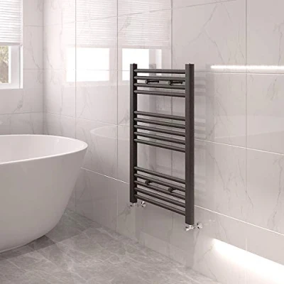 Image of NRG Bathroom Modern Straight Heated Towel Rail Radiator Central Heating Ladder Rad 800x500mm Anthracite