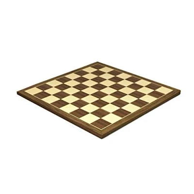 Image of Large Luxury Wooden Chess Board Inlaid Walnut &amp; Maple 18 Inch Perfect For Your Staunton Pieces To Complete Set