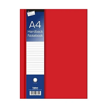 Image of Just Stationery 6700 A4 Ruled Hardback Notebook, Pack of 4