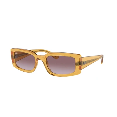 Image of Ray Ban Unisex Sunglasses, Size: 54, Transparent yellow
