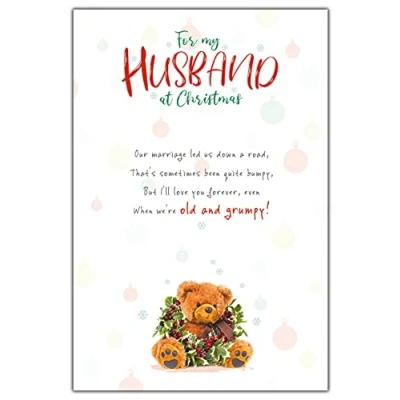 Image of Emotional Rescue Husband Christmas Card, Nice Words Cards, Xmas Card Husband, For Romantic Cards Multi, XXWF1922