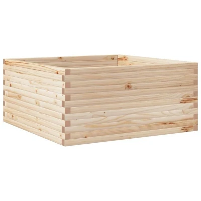 Image of vidaXL Garden Planter 100x100x46 cm Solid Wood Pine