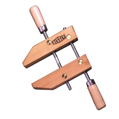 Image of Bessey Tools HS 12 12&quot; Wood Hand Screw Clamp, Large Diameter Spindles