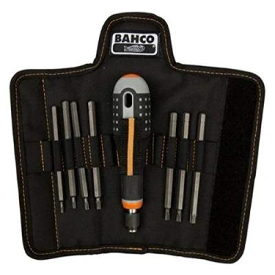 Image of Bahco BE 8573 &quot;Ergo&quot; Screwdriver Set with Interchangeable Blades, Multi Colour