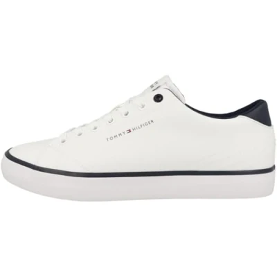 Image of Tommy Hilfiger CORE Trainers, Men&#039;s, Size: 6.5, White leather and imitation