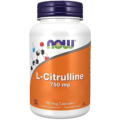 Image of Now Foods, L Citrulline, 750mg, 90 Vegan Capsules, Amino Acid, Lab Tested, Gluten Free, Soy GMO Free