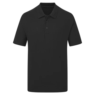 Image of Ultimate Clothing Company Mens Short Sleeve Polo Shirts, Black, Small. UCC003