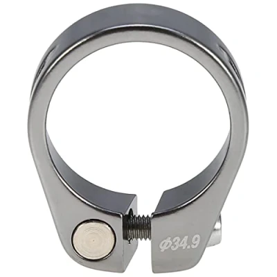 Image of VGEBY Bike Quick Release Seat Post Clamp Aluminium Alloy Fit for 30.4/30.8/31.6mm (Color : Titanium)