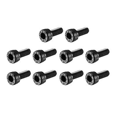 Image of Sourcingmap M3x8mm 12.9 Alloy Steel Screw Cap Point Hex Socket Screws Bolts 100Pcs