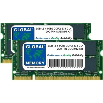 Image of 2GB (2 x 1GB) DDR2 533MHz PC2 4200 200 PIN SODIMM MEMORY RAM KIT COMPATIBLE WITH POWERBOOK G4 (DDR2 VERSION)
