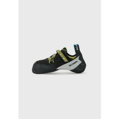 Image of Scarpa Men&#039;s Veloce Climbing Shoes, Black Yellow FKJ, 13 UK