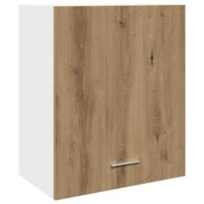 Image of vidaXL Artisan Oak Wall Cabinet, 50 x 31 60 cm, Multilayer Wood, Kitchen Wardrobe, Storage Cabinet