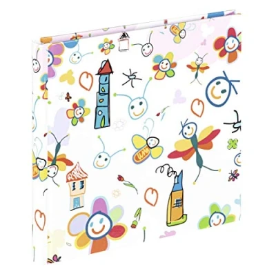 Image of Hama &quot;Scribble Scrapbook Album, 30 white pages (15 sheets), fits photos in 15x15cm format, Doodles, Kritzelkratzel