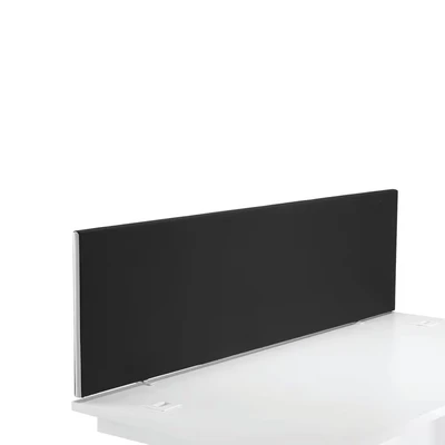 Image of First Desk Mounted Screen H400 X W1400 Special Black KF74839