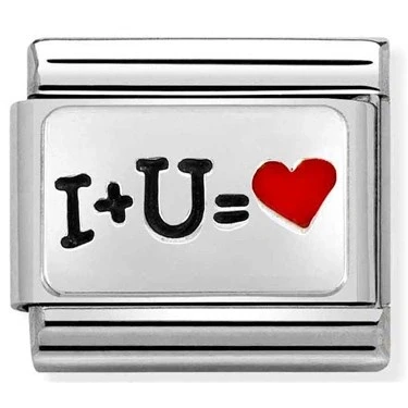 Image of Nomination I Love You Equation Charm