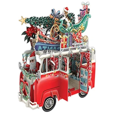 Image of Christmas Camper 3D Pop Up Greetings Card