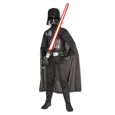 Image of Rubie&#039;s 641066S000 Star Wars Darth Vader Costume, Boys, Multicolour, 3 4 Years