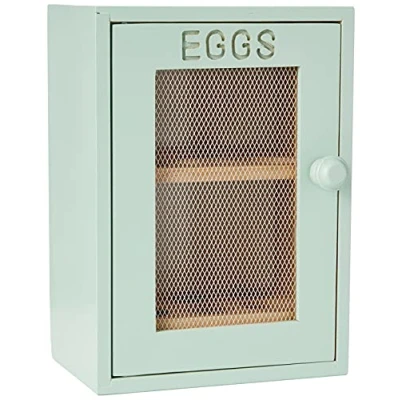Image of APOLLO Wood Egg Cabinet, Mint/Green