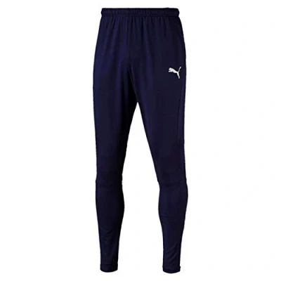 Image of Artze Wall Art PUMA Men&#039;S Liga Training Pants Pro Sweatpants, Peacoat White, 2X Large