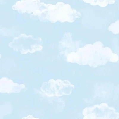 Image of G78359 Tiny Tots 2 Cloud Sky Blue Galerie Wallpaper