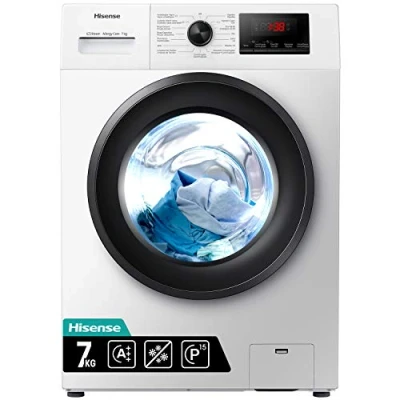 Image of Hisense WFPV7012EM 7Kg Washing Machine with 1200 rpm White A+++ Rated