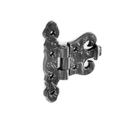 Image of Pair of Antique Black Cupboard Door Hinge 100mm