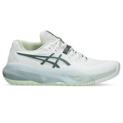 Image of Asics GEL Resolution X Multicourt tennis shoes, Women&#039;s, Size: 7, White/monument blue shoes