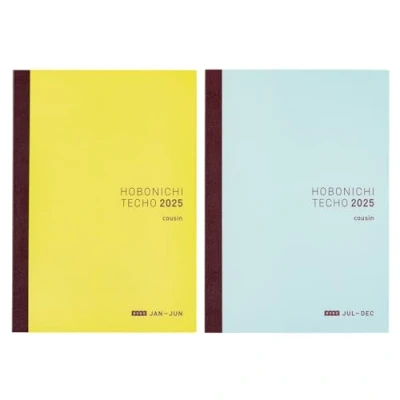 Image of Hobonichi Techo 2025 Cousin Book [Japanese/A5/January Start/Monday Start/6 months x 2books/Planner]