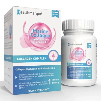 Image of Collagen Complex + Hyaluronic Acid Vitamin C E Tablets