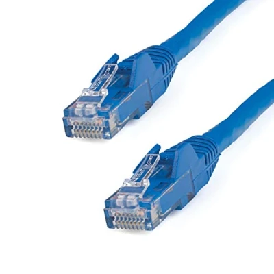 Image of StarTech.com 15m CAT6 Ethernet Cable Blue CAT 6 Gigabit Wire 650MHz 100W PoE++ RJ45 UTP Category Network/Patch Cord Snagless w/Strain Relief Fluke Tested UL/TIA Certified (N6PATC15MBL)