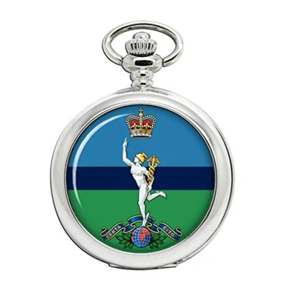 Image of Giftshop UK Royal Corps of Signals, British Army Full Hunter Pocket Watch