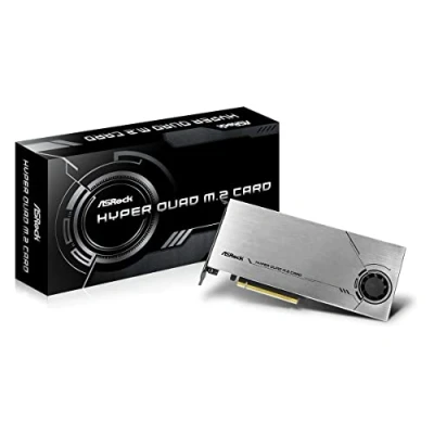 Image of Asrock Hyper Quad M.2 carte et adaptateur d&#039;interfaces Interne