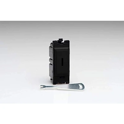 Image of Varilight G202SKB PowerGrid Module Black 20A 2 Way Single Pole Key Switch