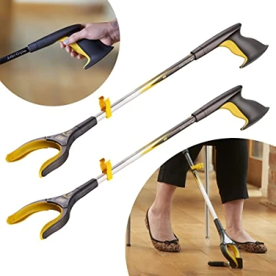 Image of 2 PACK The Helping Hand Company Arthri Grip PRO Reachers x 26&quot;/66cm Long Handled Grabber Reacher Tool for Arthritis, Elderly and Disabled. Reaching Aid Anyone Struggling When Bending or