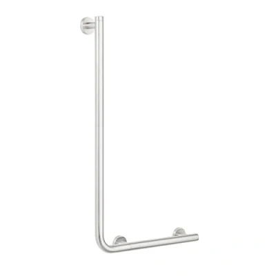 Image of Tiger Boston Comfort &amp; Safety 90º Grab Rail, Left Version, Stainless Steel Brushed 42.6 x 70 7 cm