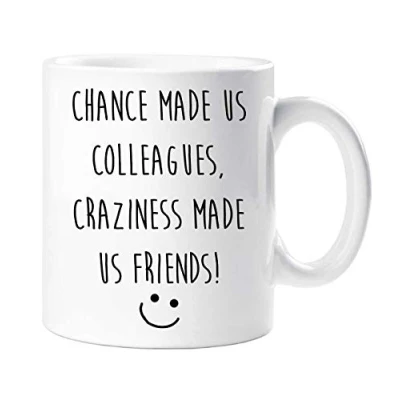 Image of 60 Second Makeover Limited Chance Made Us Colleagues Craziness Friends Leaving Present Mug New Job