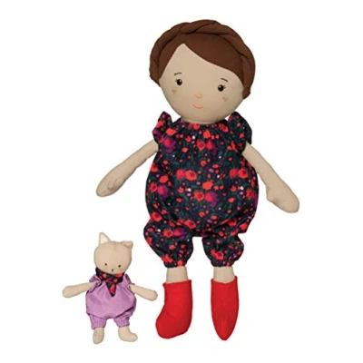 Image of Manhattan Toy Playdate Friends Freddie Machine Washable and Dryer Safe 35.56cm Doll with Companion Stuffed Animal