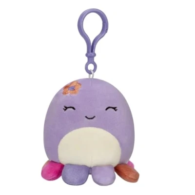 Image of Squishmallows 3.5 inch Clip on Plush Beula the Octopus, SQCP00211