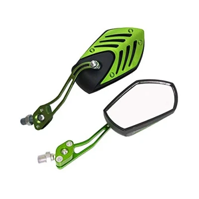 Image of Mintice Green ATV Motorcycle Side Mirror Rear View Handle Bar Motorbike ABS Aluminum