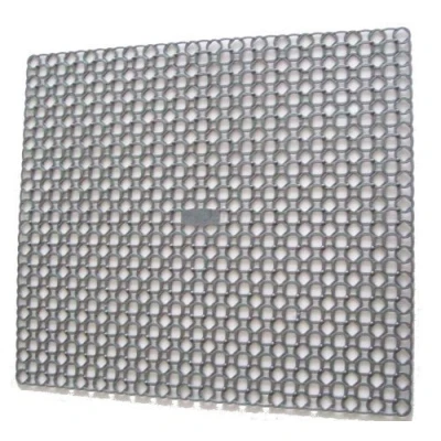 Image of Whitefurze Grey Square Sink Mat Drainer 35 x 39 Centimeter