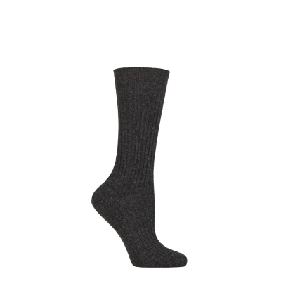Image of Women&#039;s 1 Pair Falke Cosy Wool and Cashmere Boot Socks Anthracite 5.5 8 Ladies