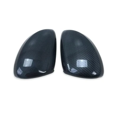 Image of Wing Mirror Cover For VW Tiguan 2017 2018 2019 2020 2021 2022 2023 Rearview Trim Side Mirrors Covers Cap Accessories Car Covers(Carbon fiber)