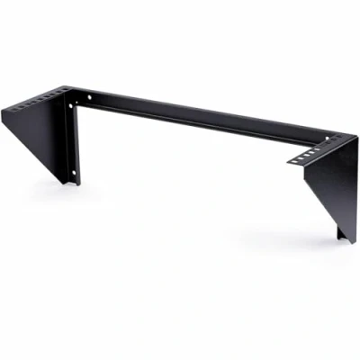 Image of StarTech.com 3U Wall Mount Patch Panel Bracket 19 in Steel Vertical Mounting Rack for Networking Equipment (RK319WALLV) , Black