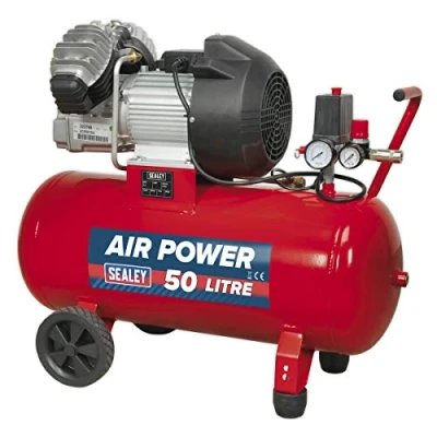 Image of Sealey Air Compressor 50L V Twin Direct Drive 3hp