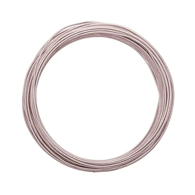 Image of Vaessen Creative Embossed Round Aluminium Wire, Misty Pink, One Size