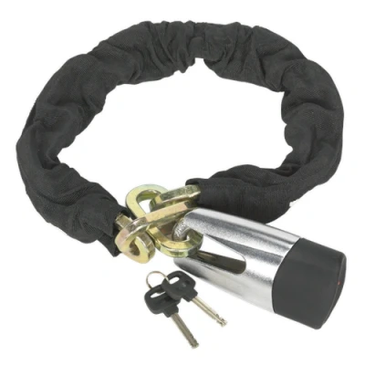 Image of Sealey Motorcycle Chain &amp; Disc Lock 10.5 x 900mm 4* ART Approved